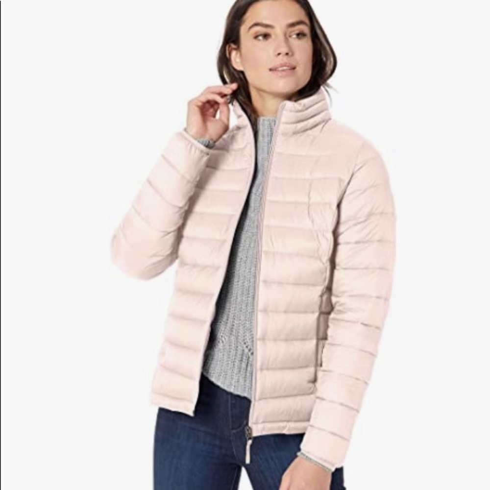 Packable Down jacket water resistant in pink - Picture 1 of 9